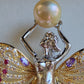 'Forest Fairy' brooch genuine golden south sea pearl 9.6mm