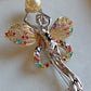 'Forest Fairy' brooch genuine golden south sea pearl 9.6mm