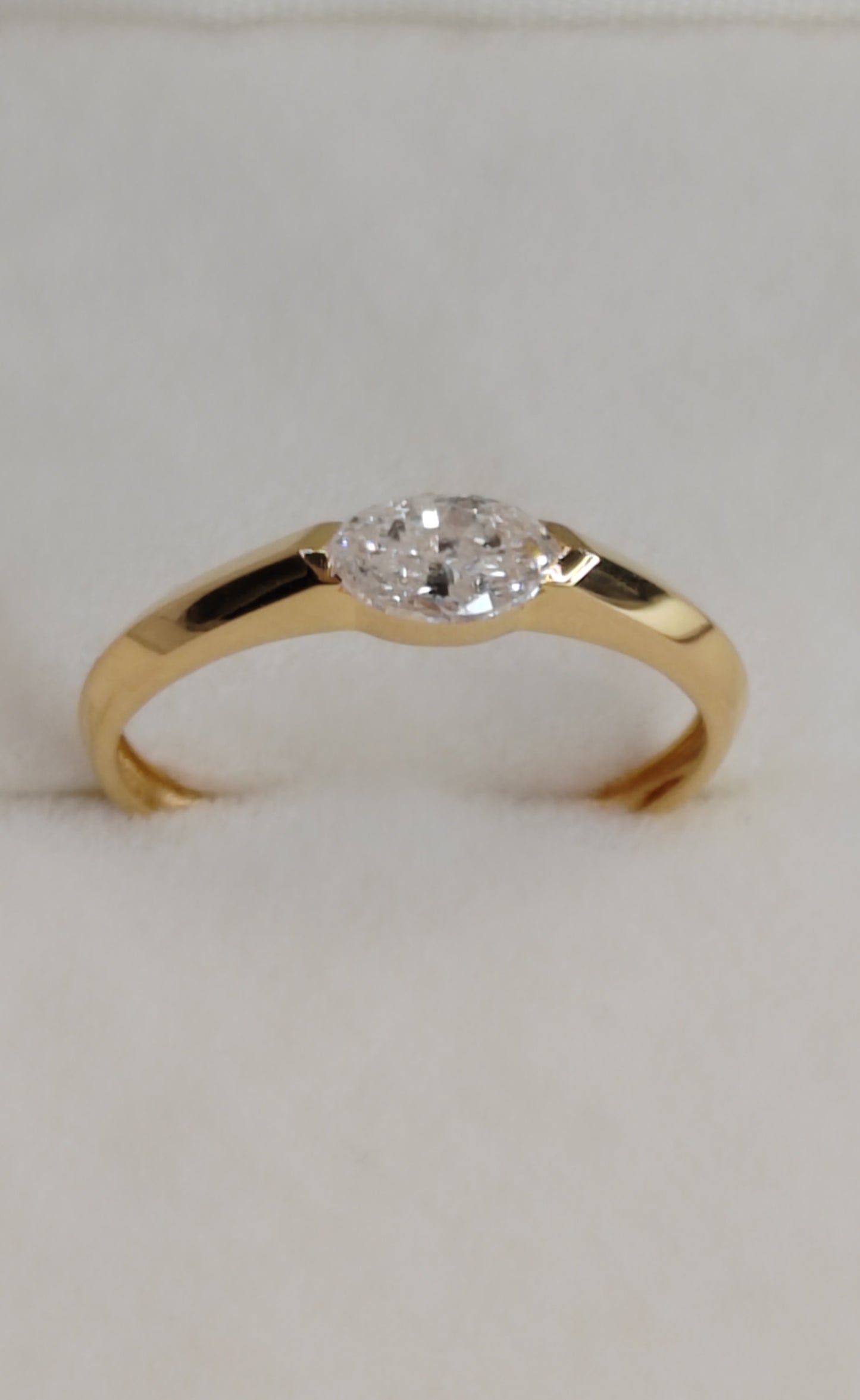 Natural diamond 0.5ct H/SI 18ct gold ring