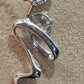 0.19ct natural brilliant diamonds 18ct/18k white gold pendant