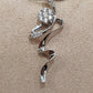 0.19ct natural brilliant diamonds 18ct/18k white gold pendant