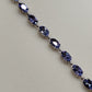 12ct Natural Tanzanite 0.81ct natural brilliant diamonds fine Platinum Pt900 necklace and pendant