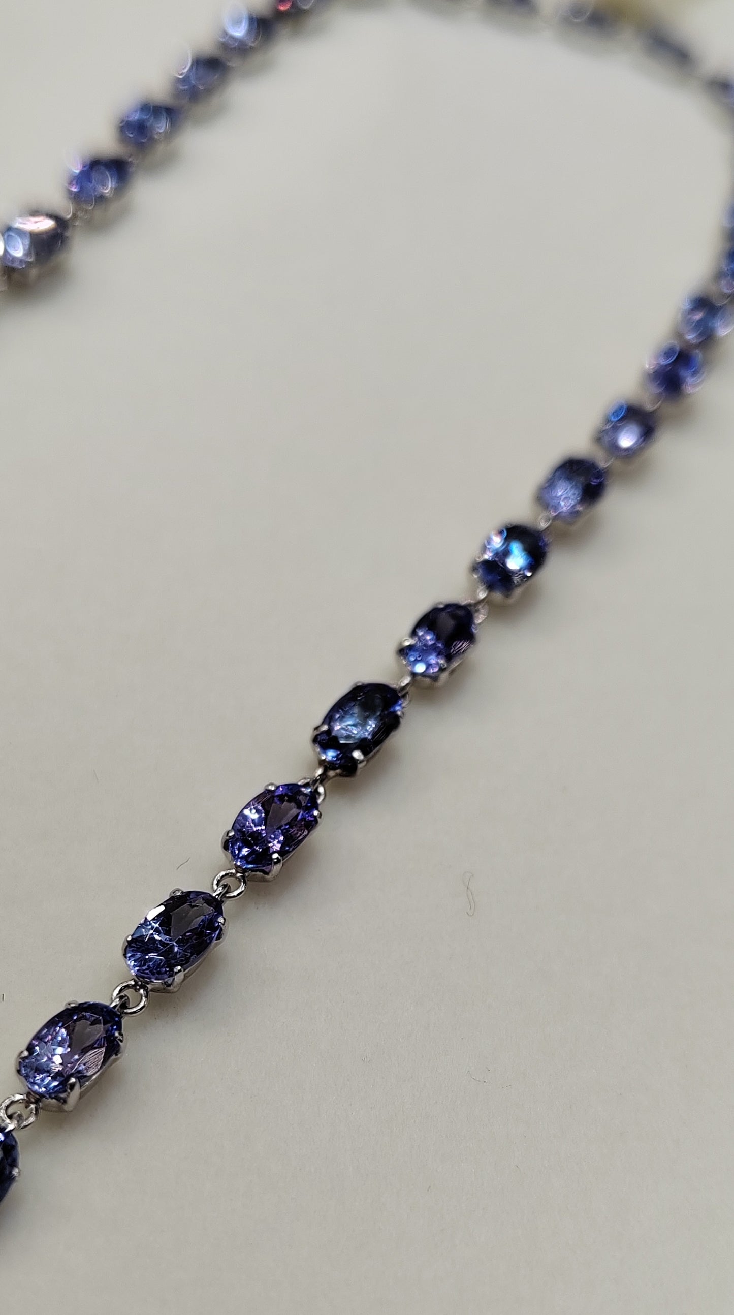 12ct Natural Tanzanite 0.81ct natural brilliant diamonds fine Platinum Pt900 necklace and pendant