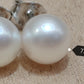 Special offer ❤️7.2mm AA+ Genuine akoya round pearls classic earrings studs sterling silver