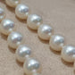 6.5-7mm Genuine akoya pearls classic earrings 46.5cm
