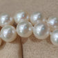 6.4-6.8mm AA Genuine akoya round pearls classic necklace 46cm