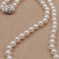 6.4-6.8mm AA Genuine akoya round pearls classic necklace 46cm