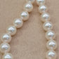 6.4-6.8mm AA Genuine akoya round pearls classic necklace 46cm