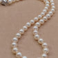 6.5-7mm Genuine akoya pearls classic earrings 46.5cm