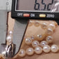 6.5-7mm Genuine akoya pearls classic earrings 46.5cm