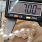 6.5-7mm Genuine akoya pearls classic earrings 46.5cm