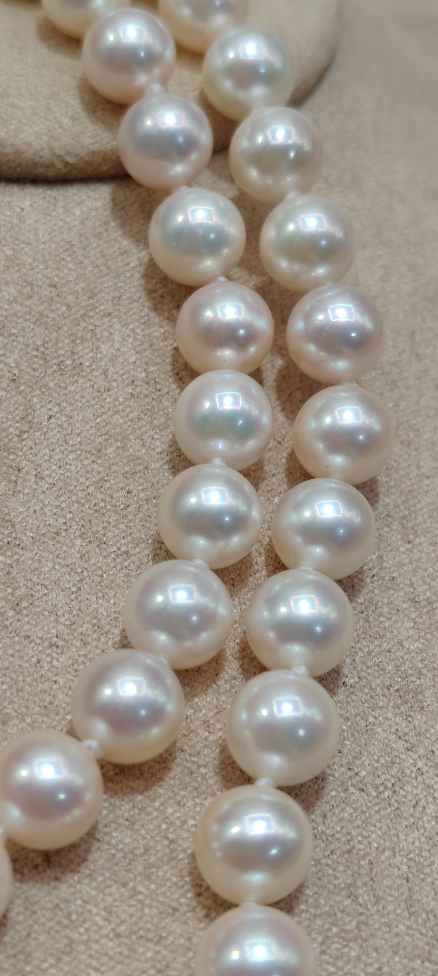 6-7mm AAA Genuine akoya round pearls classic necklace 45.5cm