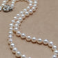 6-7mm AAA Genuine akoya round pearls classic necklace 45.5cm