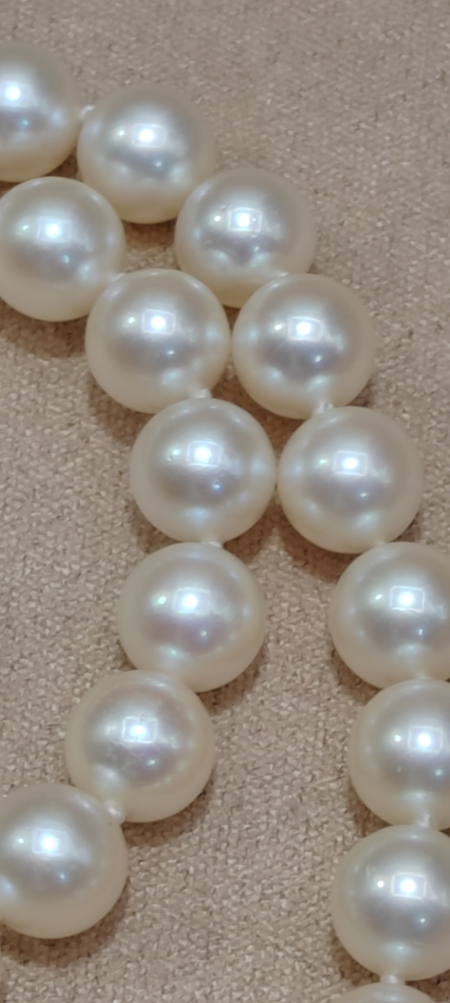 6.4-7mm AAA Genuine akoya round pearls classic necklace 45.5cm