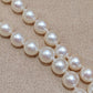 6.4-7mm AAA Genuine akoya round pearls classic necklace 45.5cm