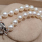 6.4-7mm AAA Genuine akoya round pearls classic necklace 45.5cm