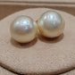 Clearance 12.5mm Genuine south sea pearls classic 14ct gold earrings studs