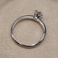 0.5ct Natural brillian diamond F-G/Si fine platinum Pt950 Solitaire ring