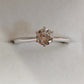 0.5ct Natural brillian diamond F-G/Si fine platinum Pt950 Solitaire ring