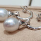 Clearance💝 9.5mm Genuine south sea white pearls classic two way earrings