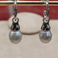 Clearance💝 9.5mm Genuine south sea white pearls classic two way earrings