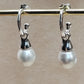 Clearance💝 9.5mm Genuine south sea white pearls classic two way earrings