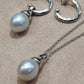 Clearance💝 9.5mm Genuine south sea white pearls classic two way earrings