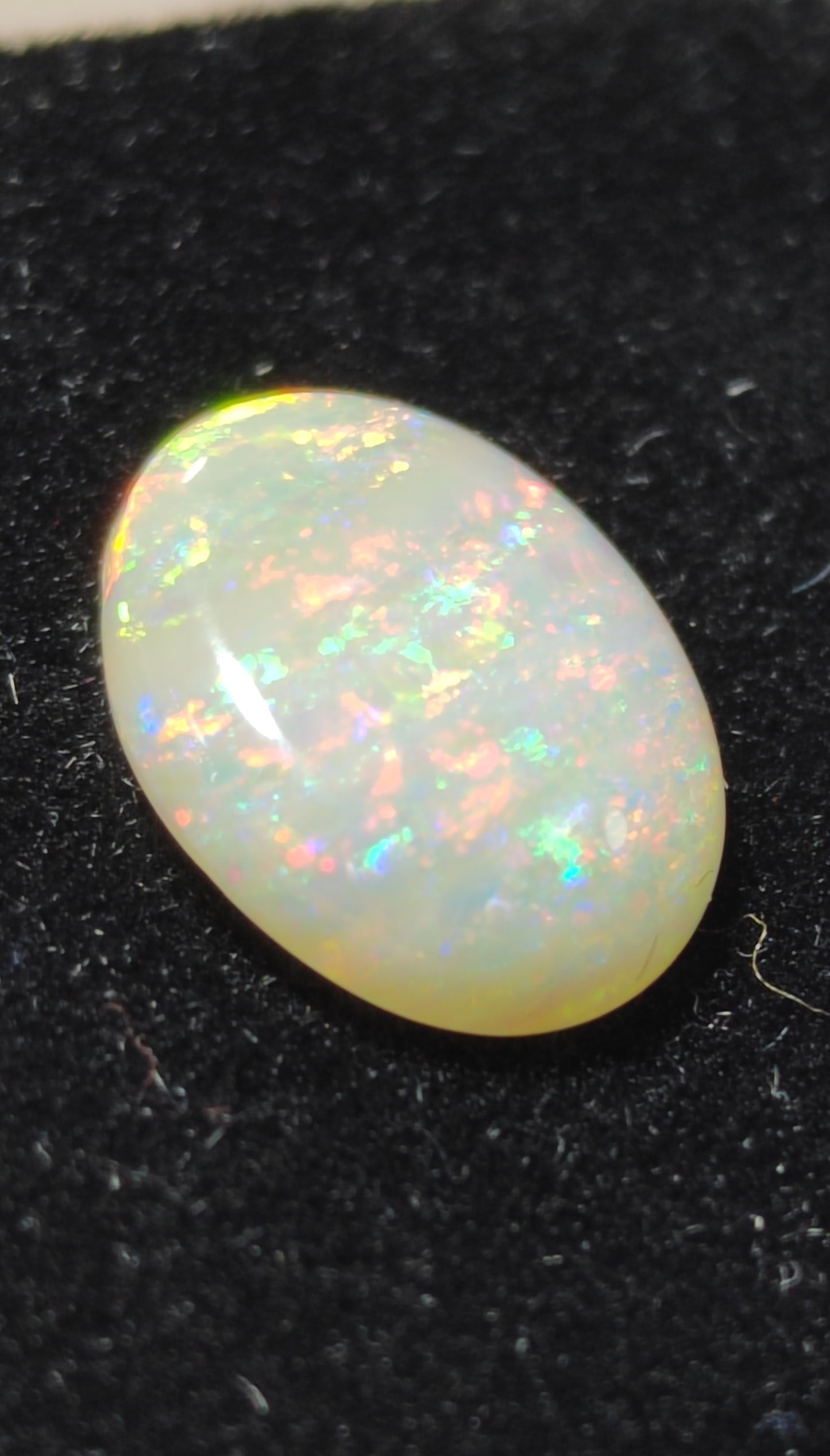 'Fiore'  3.08ct Solid Australian semi-crystal opal Coober Pedy 13.1x9.8x3.9mm