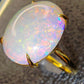 'Artist's Garden' 5.335ct Natural Solid Australian Crystal opal 14ct gold ring 14.5×11.8×5.4mm
