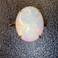 'Artist's Garden' 5.335ct Natural Solid Australian Crystal opal 14ct gold ring 14.5×11.8×5.4mm