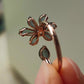 Lily in Giverny-18k rose gold ring genuine Burma jadeite special designed