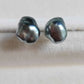 Keshi tahitian south sea pearls 18k gold earrings