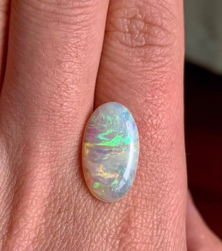 'Sunrise' Natural solid Australian Crystal opal 4ct