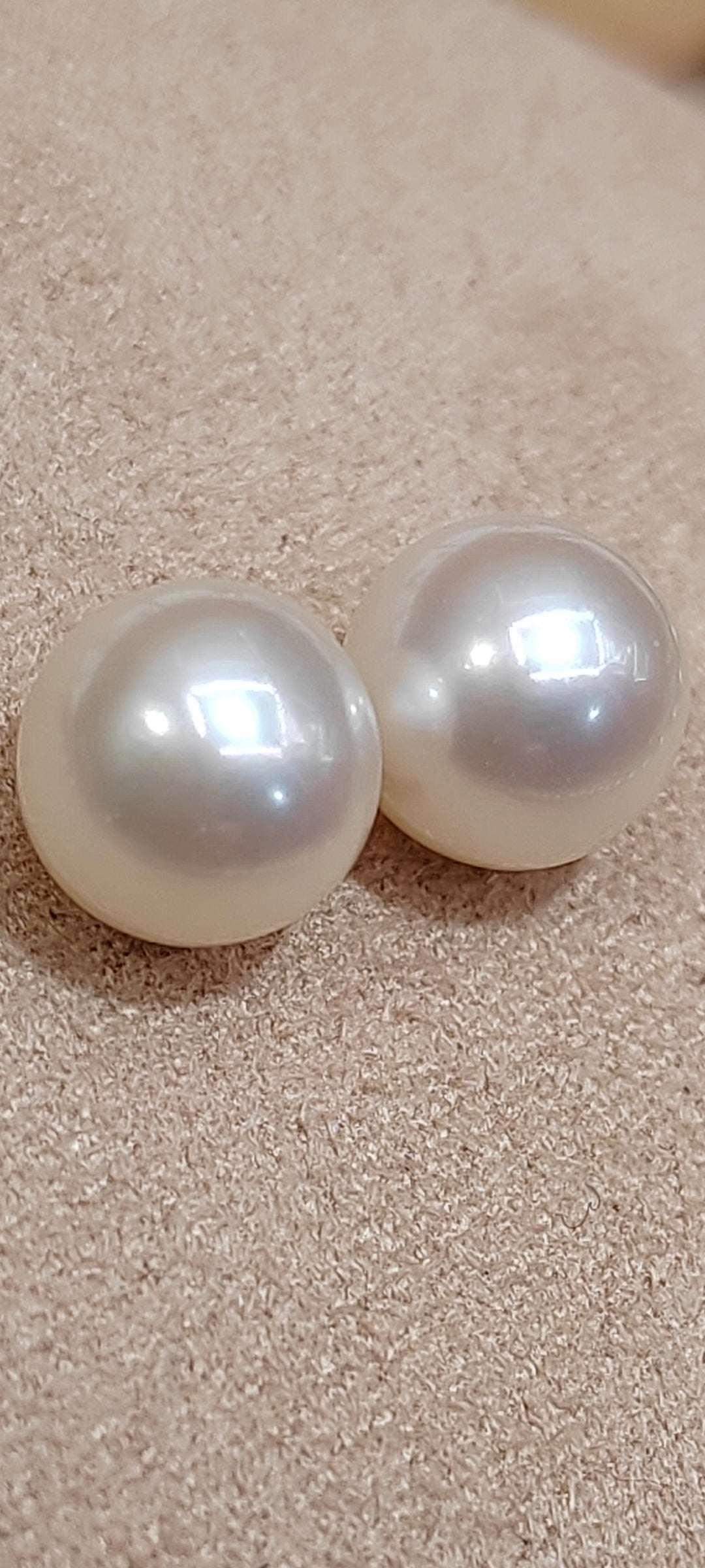 Special offer ❤️6.7mm Genuine akoya round pearls classic earrings studs sterling silver