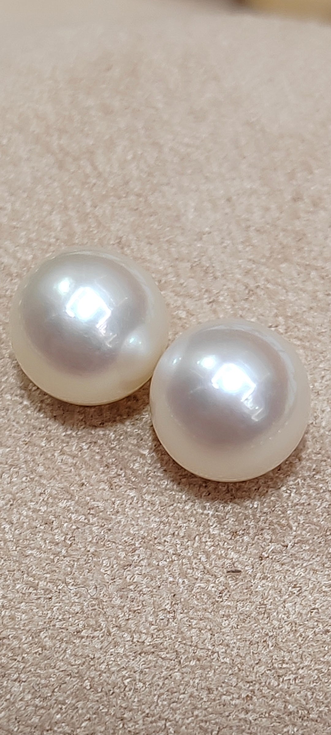 Special offer ❤️6.7mm Genuine akoya round pearls classic earrings studs sterling silver