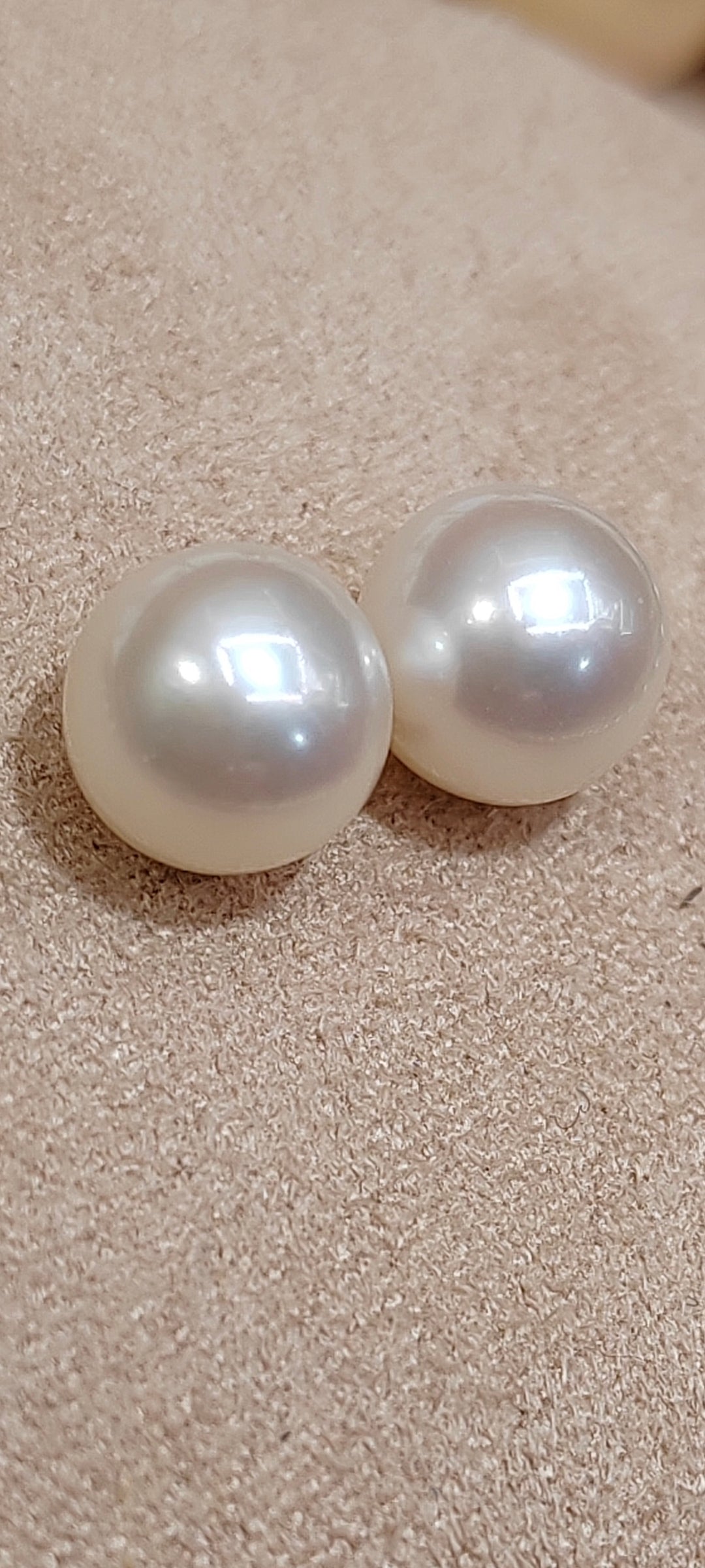 Special offer ❤️6.7mm Genuine akoya round pearls classic earrings studs sterling silver