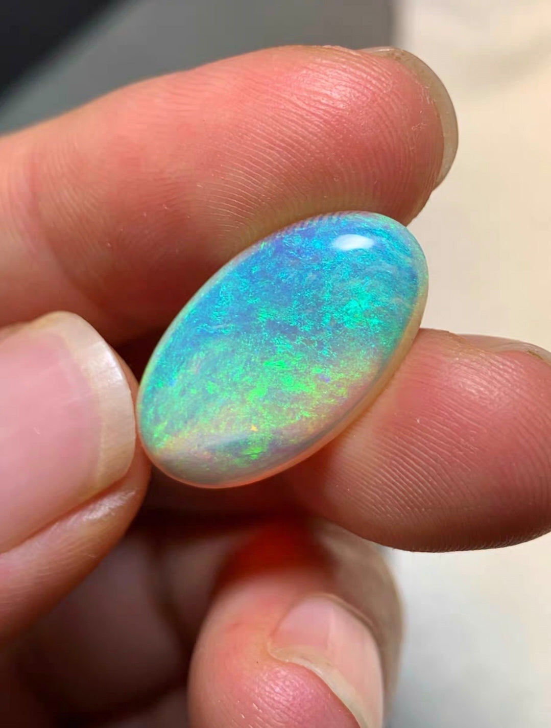 'The Blue Planet' 6.63ct solid Australian Opal 20.8x12x5mm