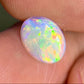 'Summer' Solid Australian Crystal opal 14ct gold solitaire ring size O1/2