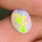 'Summer' Solid Australian Crystal opal 14ct gold solitaire ring size O1/2