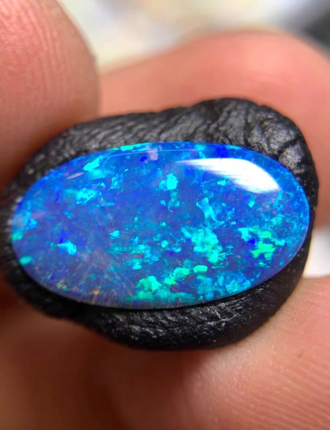 'Raja Ampat' 2.38ct Solid Australian Crystal opal 15.7x9x2.6mm