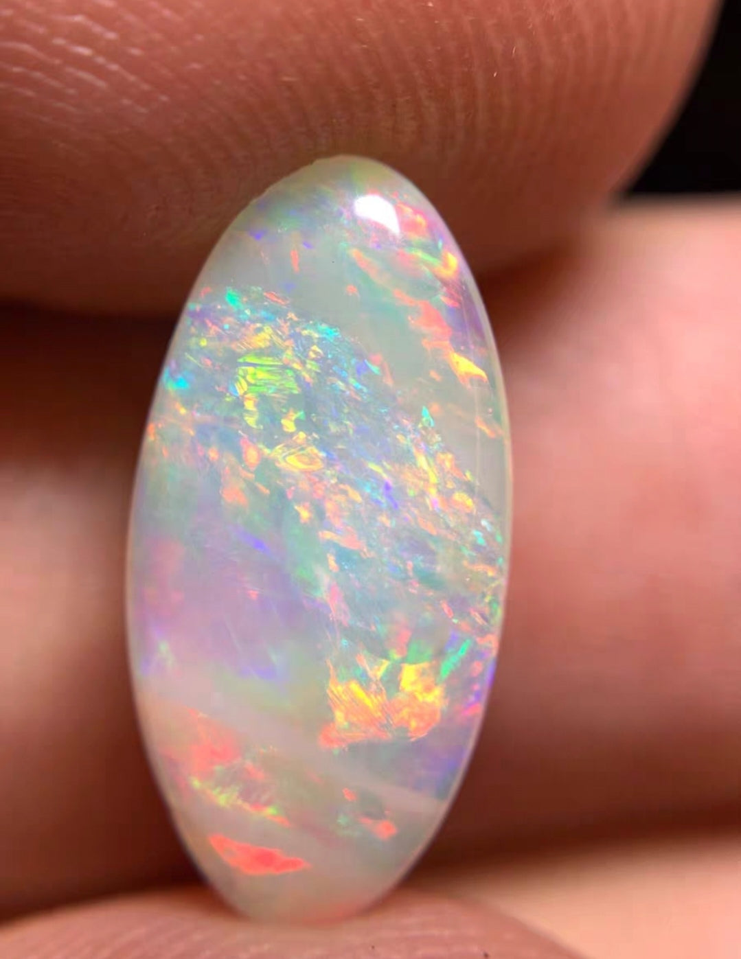 'Fairyland' 1.94ct Solid Australian Crystal opal 15.1x7.5x2.9mm