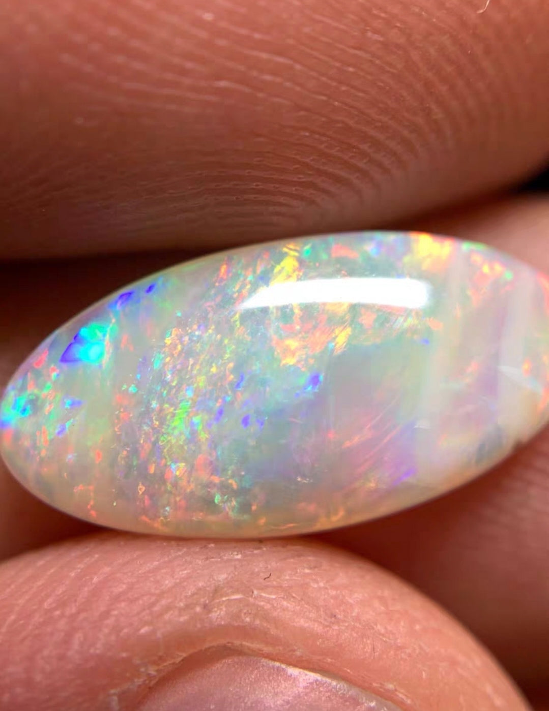 'Fairyland' 1.94ct Solid Australian Crystal opal 15.1x7.5x2.9mm