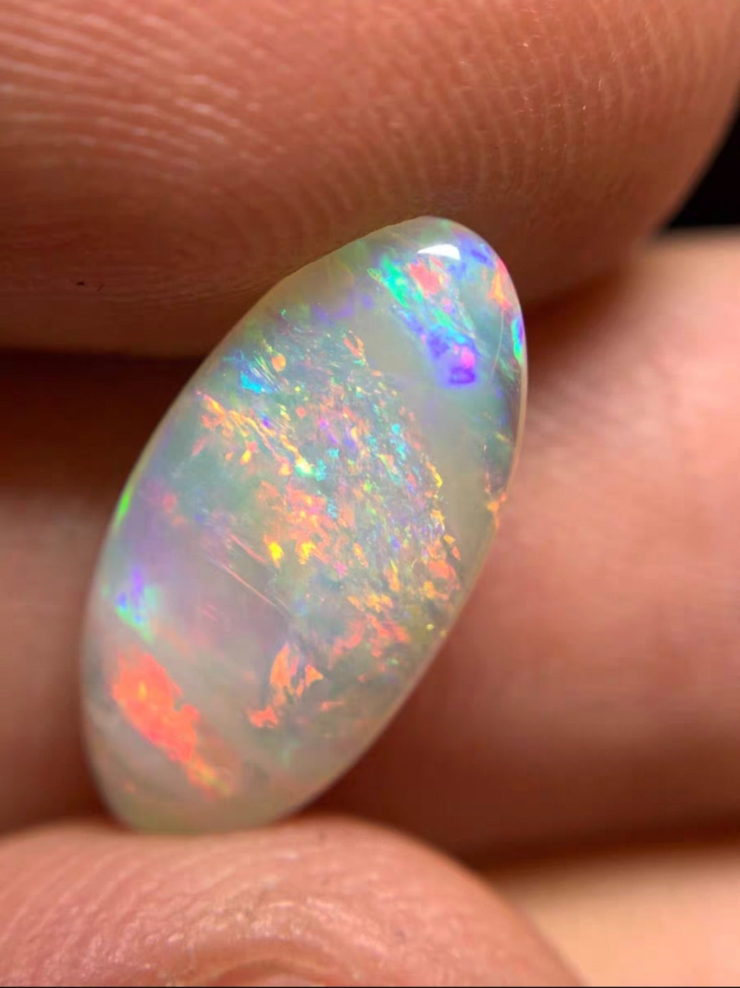 'Fairyland' 1.94ct Solid Australian Crystal opal 15.1x7.5x2.9mm