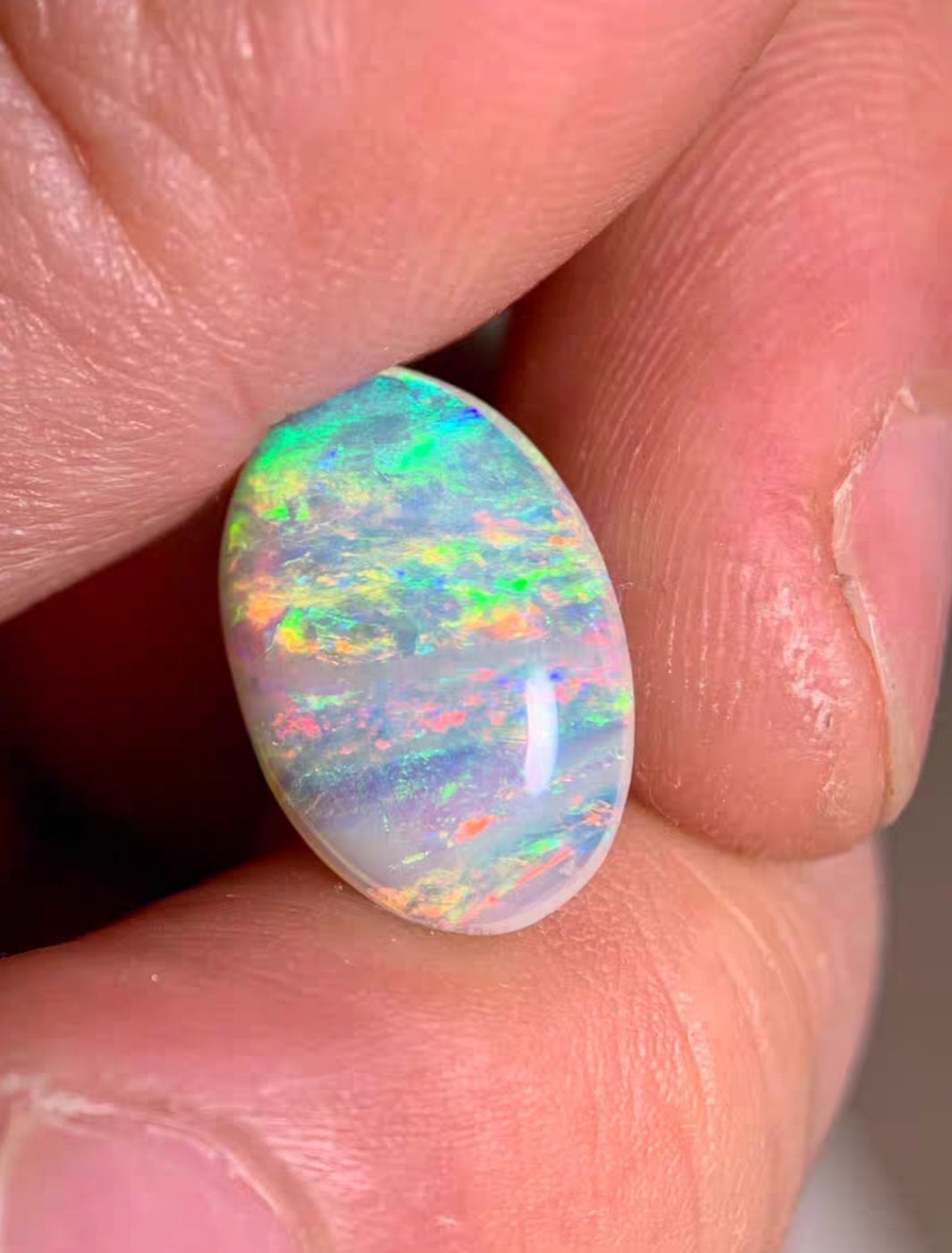 'Rainbow' 2.72ct Solid Australian Crystal opal Coober Pedy 14.2x9.6x3.7