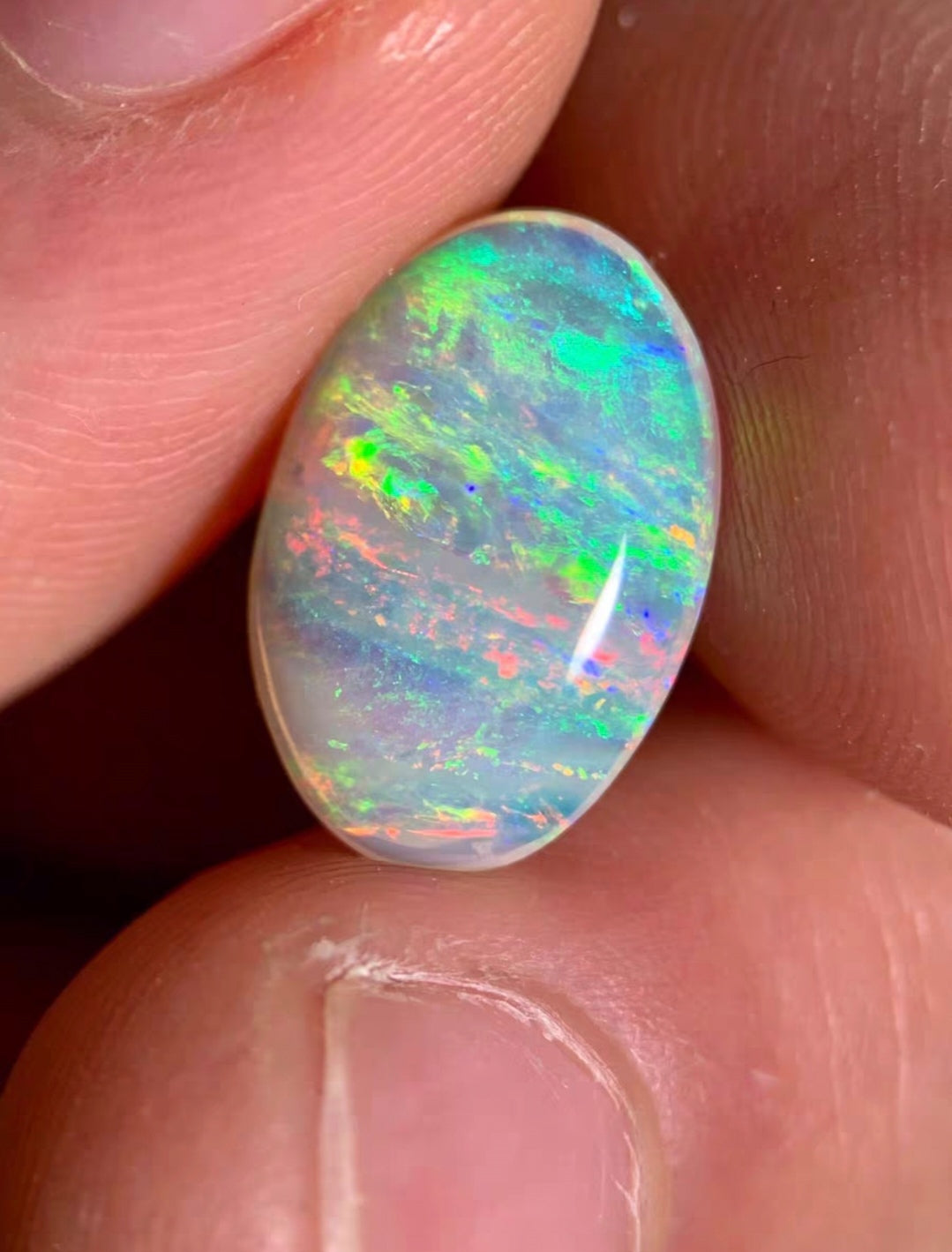 'Rainbow' 2.72ct Solid Australian Crystal opal Coober Pedy 14.2x9.6x3.7