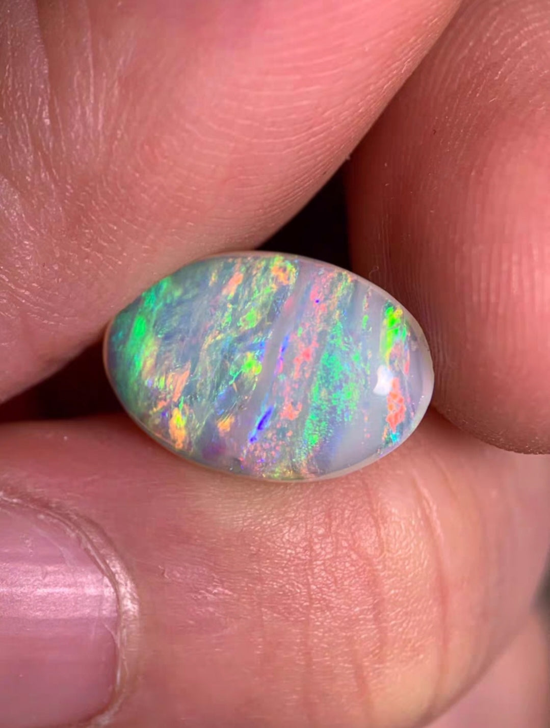 'Rainbow' 2.72ct Solid Australian Crystal opal Coober Pedy 14.2x9.6x3.7