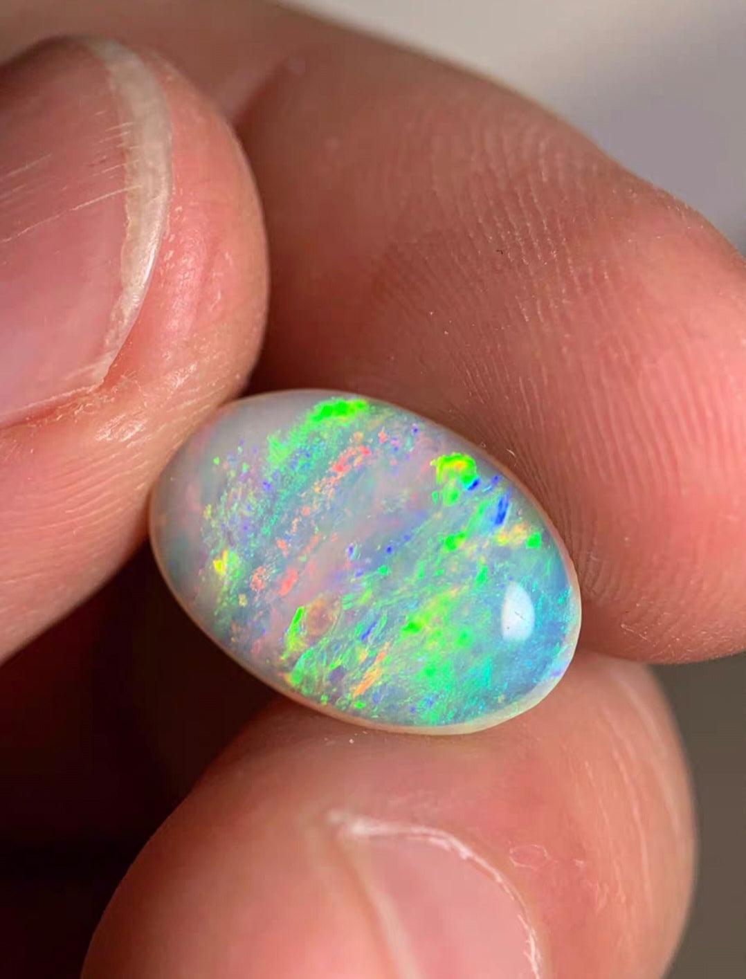 'Rainbow' 2.72ct Solid Australian Crystal opal Coober Pedy 14.2x9.6x3.7