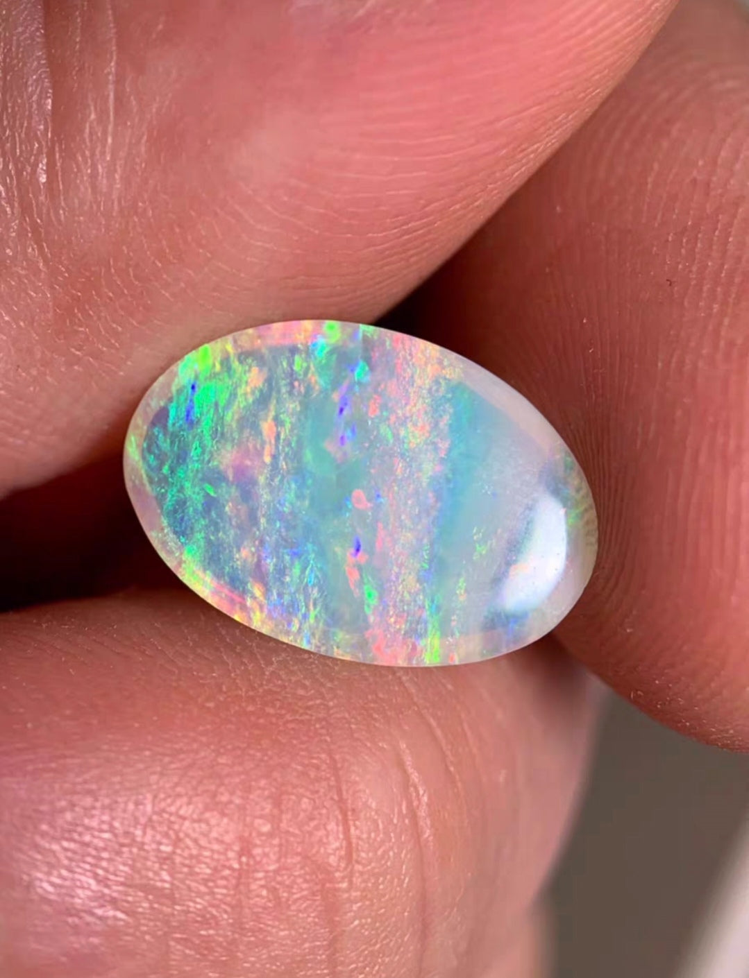 'Rainbow' 2.72ct Solid Australian Crystal opal Coober Pedy 14.2x9.6x3.7