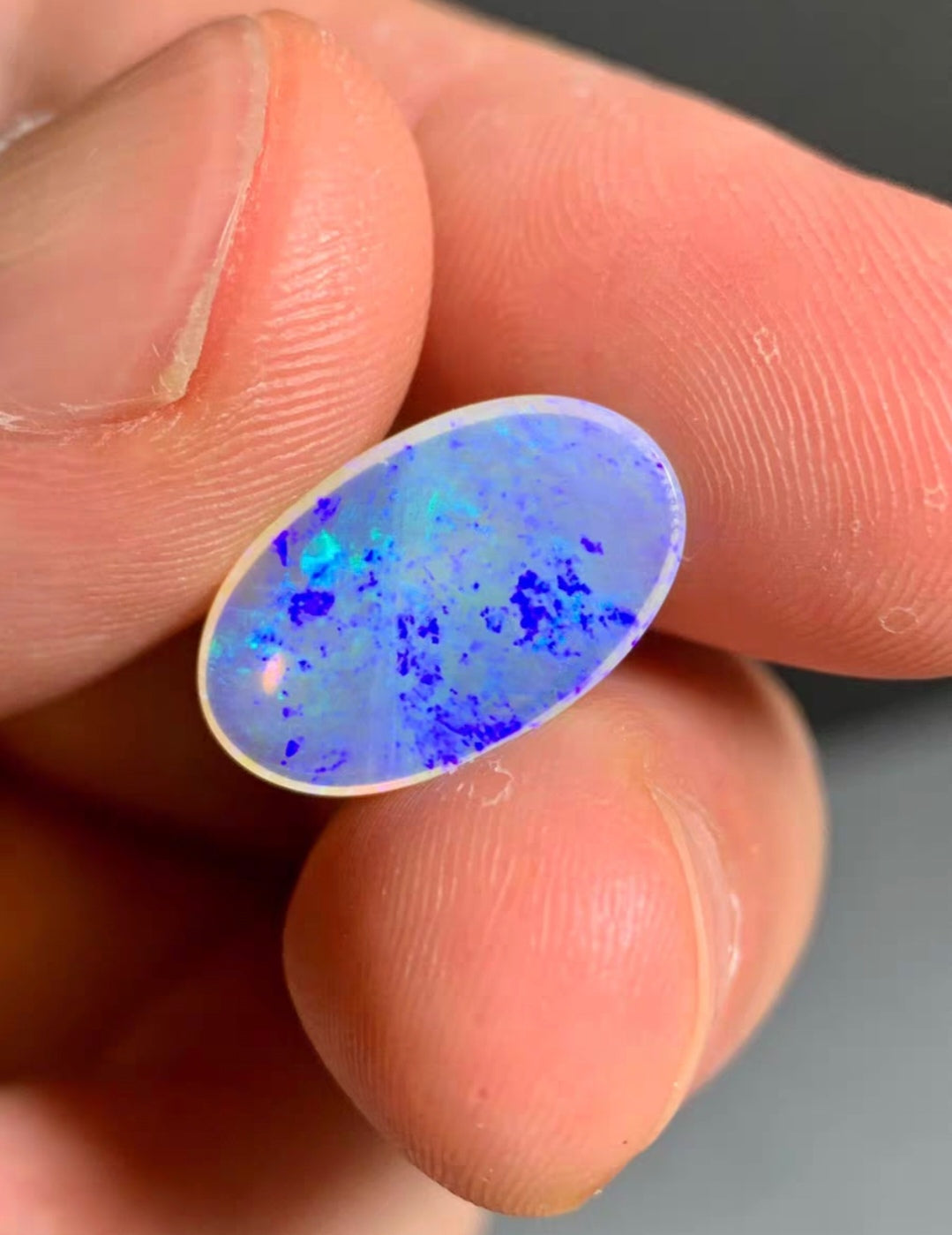 'Ocean' 2.75ct Solid Australian Crystal opal 16x9.7x3.1mm