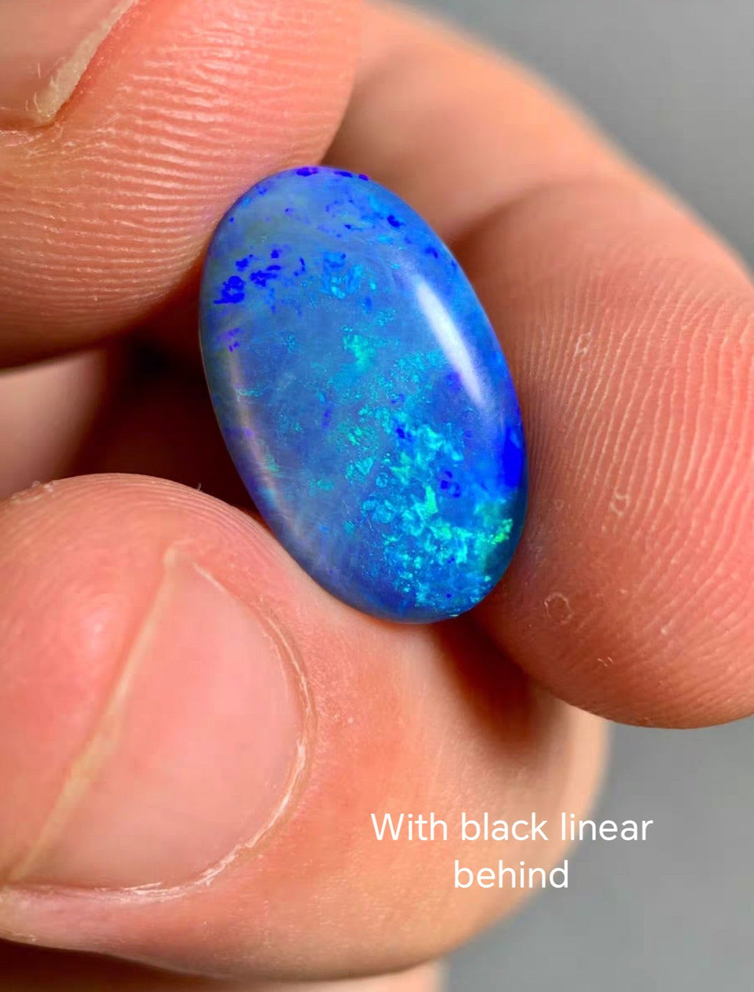 'Ocean' 2.75ct Solid Australian Crystal opal 16x9.7x3.1mm